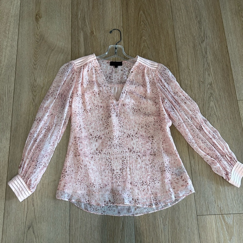 Pink Patterned Women's Top
